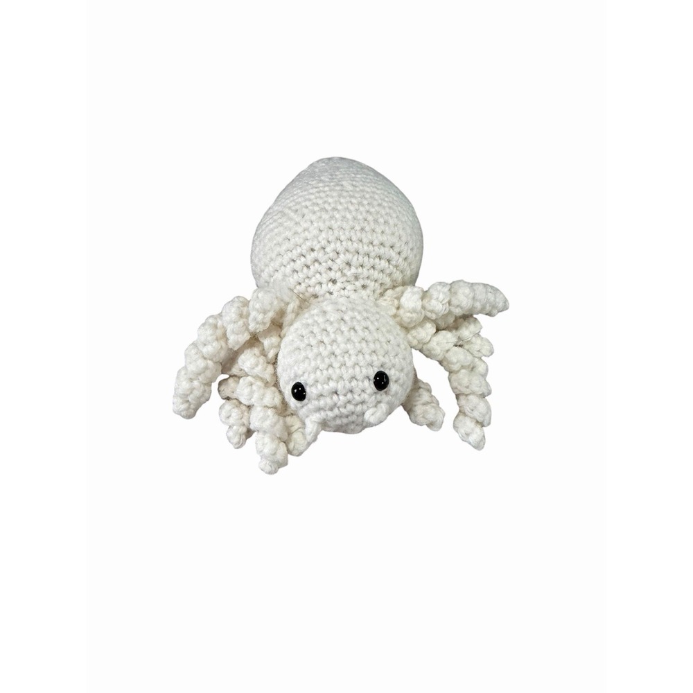 New Handmade Crochet Plushie SPIDER white